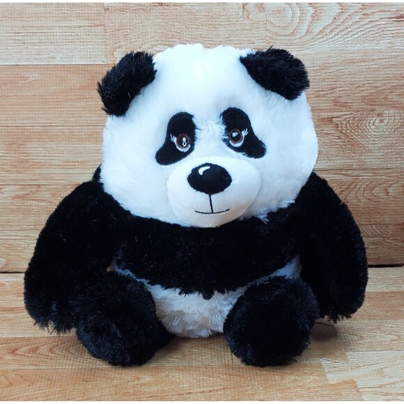 Aria Panda Progressive 12" Plush Black White 2023 Stuffed Animal Toy 390143 - Picture 1 of 7